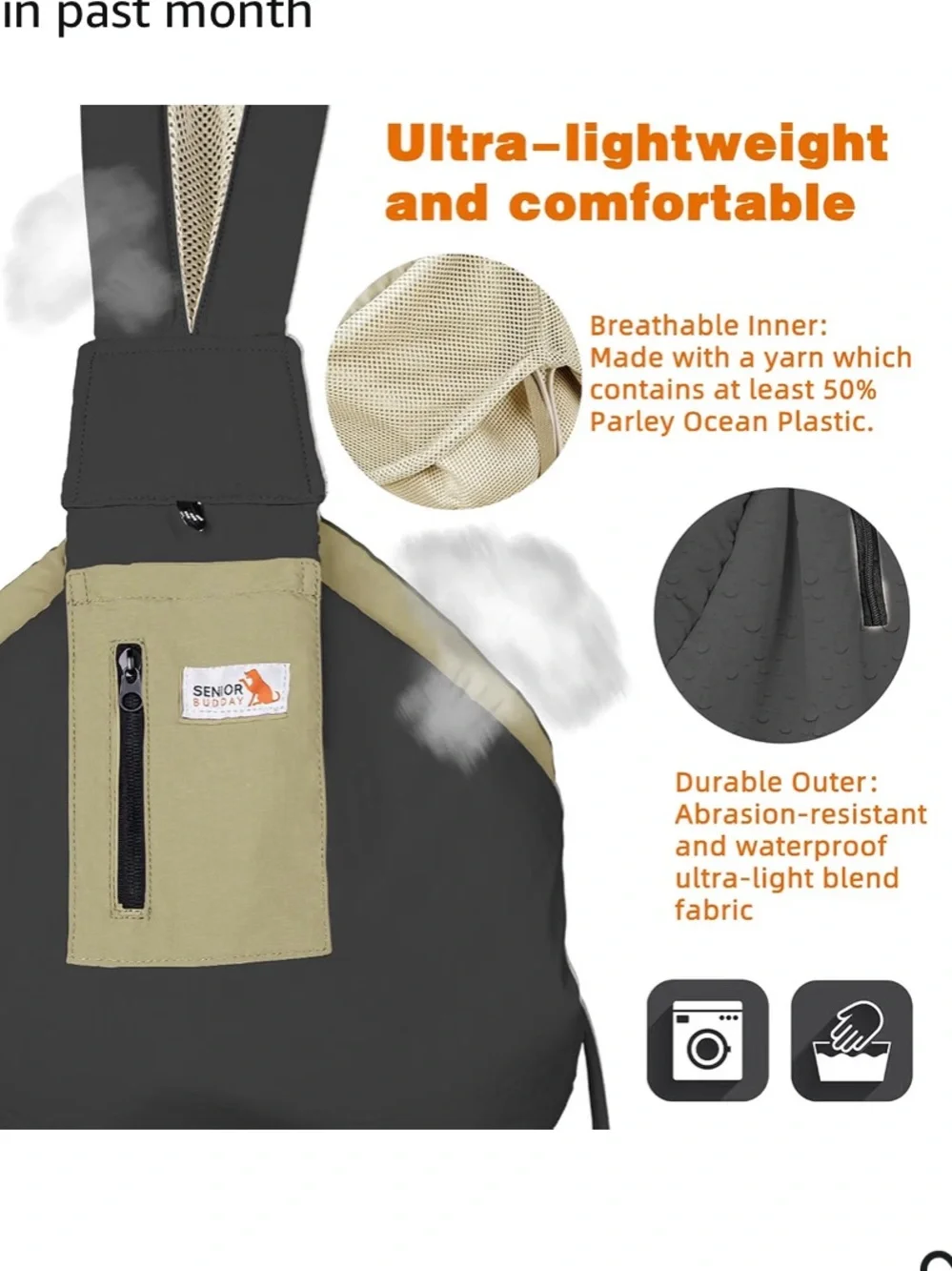 Dog Carrier Sling for Small Dogs & Cats Under 20 lbs,Hands Free for Travel NEW